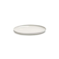 Assiette dessert basse 20cm porcelaine blanche Base, Serax by Piet Boon