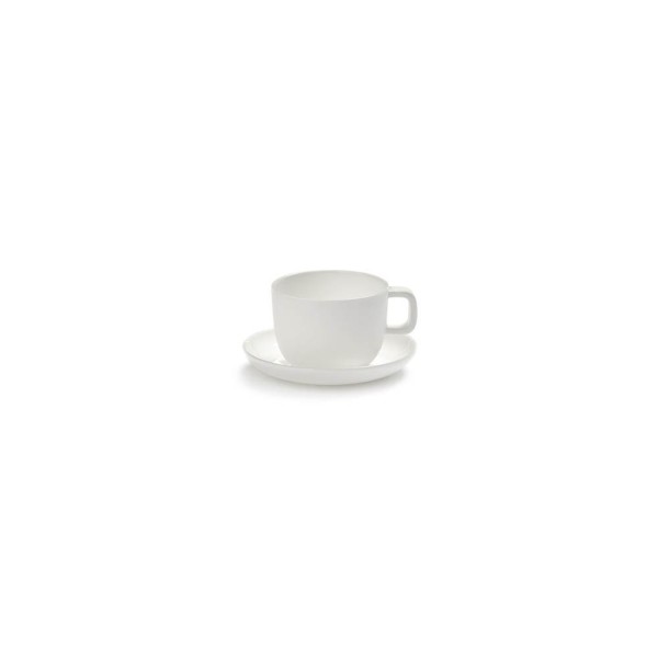 Tasse à Expresso et soucoupe porcelaine blanche Base, Serax by Piet Boon