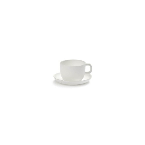 Tasse à Expresso et soucoupe porcelaine blanche Base, Serax by Piet Boon