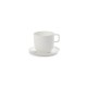 Tasse à café et soucoupe porcelaine blanche Base, Serax by Piet Boon