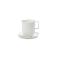 Tasse à thé et soucoupe 35cl porcelaine blanche Base, Serax by Piet Boon