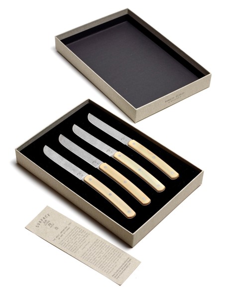 Couteaux à steak inox et bois Surface Sergio-Herman, Serax