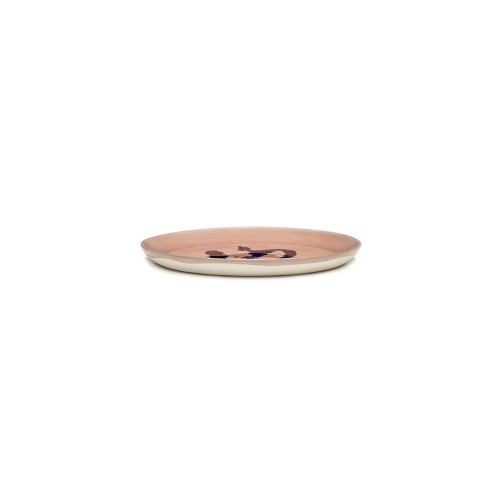 Serax Feast Ottolenghi - Assiettes dessert grès 22.5cm Poivron Rose/Bleu