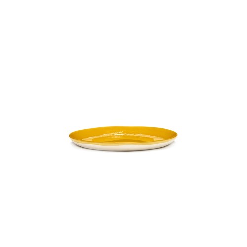 Serax Feast Ottolenghi - Assiettes dessert grès 22.5cmTourbillon Jaune/Blanc