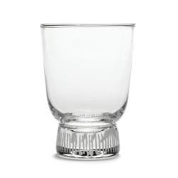 Feast Ottolenghi - Coffret de 4 Verres 25cl Rayures Gris argent, Serax