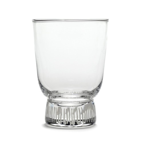 Serax Feast Ottolenghi - Verre 25cl Rayures Gris argent