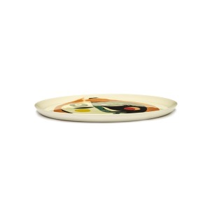 Serax - Plat rond grès 35cm Visage/Blanc Feast Ottolenghi 2