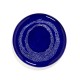 Serax - Plat rond grès 35cm Tourbillon de points Lapis Lazuli/Blanc Feast Ottolenghi