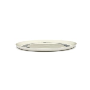 Serax - Plat rond grès 35cm Tourbillon Blanc/Bleu Feast Ottolenghi 2
