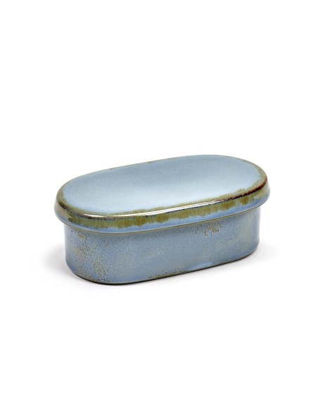 Beurrier ovale grès Terres de Rêves Smokey Blue, Anita Le Grelle - Serax