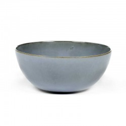 Saladier 18.4cm grès émaillé Smokey blue Terres de Rêves Anita Le Grelle