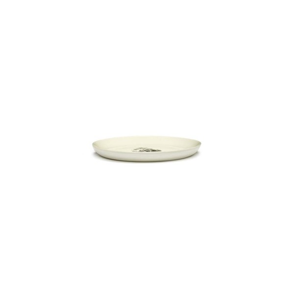 Feast Ottolenghi - Assiette dessert grès 19cm Artichaut Blanc/Noir