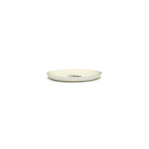 Feast Ottolenghi - Assiette dessert grès 19cm Artichaut Blanc/Noir