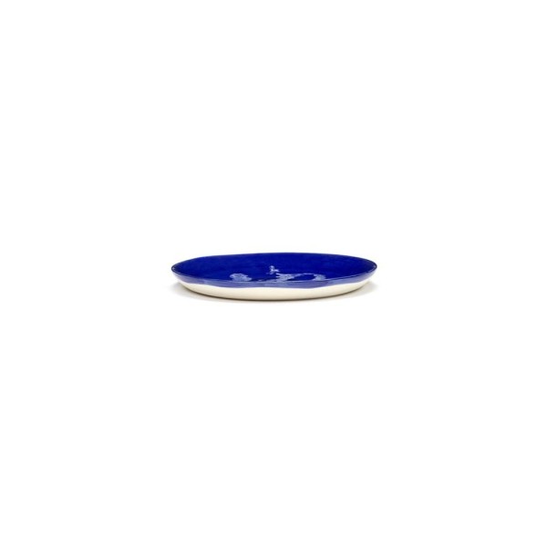 Feast Ottolenghi - Assiette dessert grès 19cm Poivron Lapis Lazuli/Blanc
