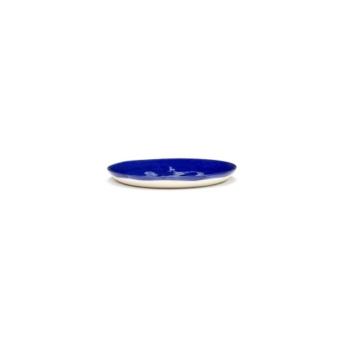 Feast Ottolenghi - Assiette dessert grès 19cm Poivron Lapis Lazuli/Blanc