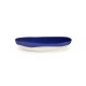 Feast Ottolenghi - Plat rond creux grès 36cm Tourbillon de points Lapis Lazuli/Blanc