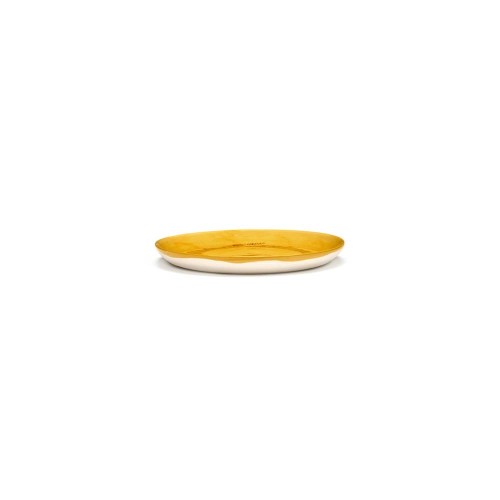 Feast Ottolenghi - Assiette dessert grès 19cm Tourbillon Jaune/Rouge