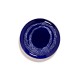  Feast Ottolenghi - Assiette plate grès 26.5cm Tourbillon de points Lapis Lazuli/Blanc