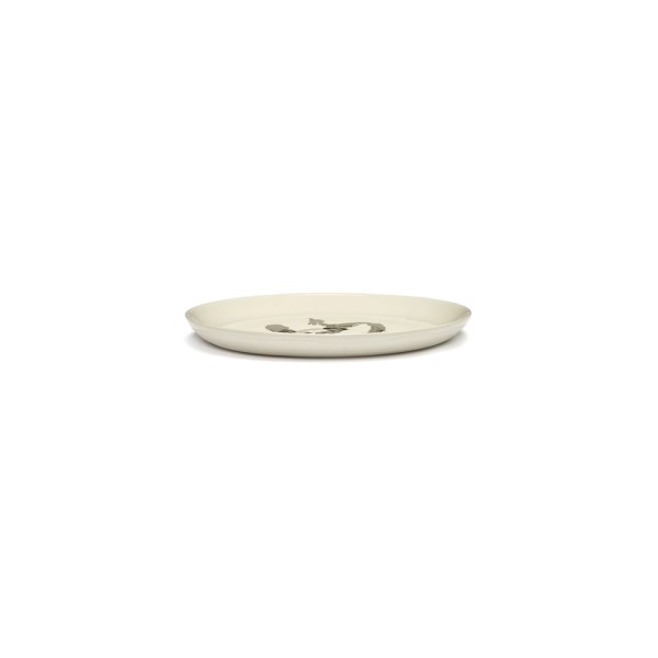 Feast Ottolenghi - Assiettes dessert grès 22.5cm Poivron Blanc/Noir, Serax