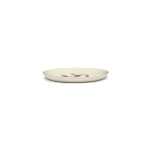 Serax Feast Ottolenghi - Assiettes dessert grès 22.5cm Poivron Blanc/Noir 2