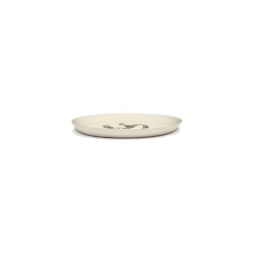 Serax Feast Ottolenghi - Assiettes dessert grès 22.5cm Poivron Blanc/Noir
