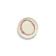 Feast Ottolenghi - Assiette dessert grès 19cm Tourbillon Blanc/Rouge