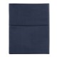 Drap plat uni satin de coton Bio Teophile Marine