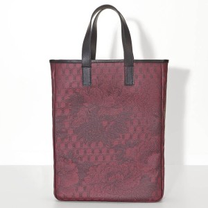 Sac cabas porté main Première Pivoine Bordeaux, Le Jacquard Français 2