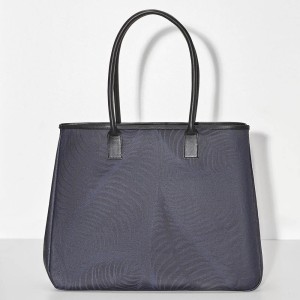 Sac cabas porté épaule Première Palme Bleu, Le Jacquard Français 2