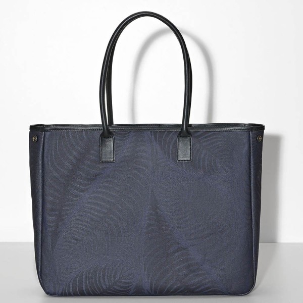 Sac cabas porté épaule Première Palme Bleu, Le Jacquard Français