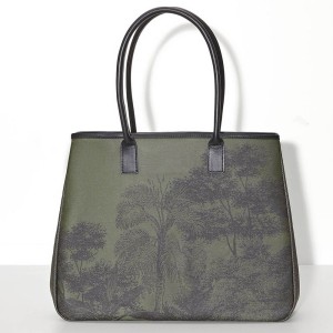 Sac cabas porté épaule Première Paysage Vert, Le Jacquard Français 2