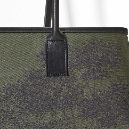 Sac cabas porté épaule Première Paysage Vert, Le Jacquard Français
