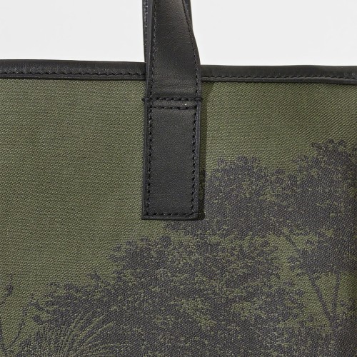 Sac cabas porté main Première Paysage Vert, Le Jacquard Français