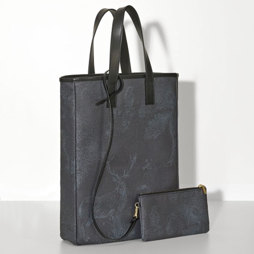 Sac cabas porté main Première Parc Bleu, Le Jacquard Français