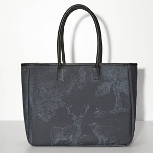 Sac cabas porté épaule Première Parc Bleu, Le Jacquard Français 2