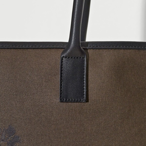 Sac cabas porté épaule Première Perchoir Marron, Le Jacquard Français