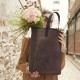 Sac cabas porté main Première Perchoir Marron, Le Jacquard Français