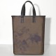 Sac cabas porté main Première Perchoir Marron, Le Jacquard Français