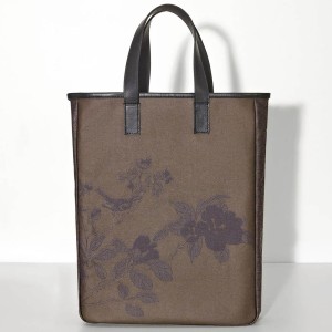 Sac cabas porté main Première Perchoir Marron, Le Jacquard Français 2