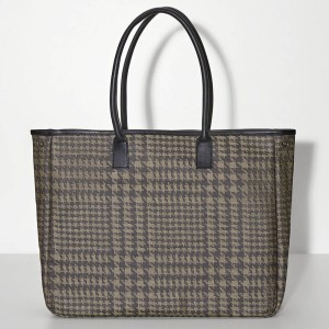 Sac cabas porté épaule Première Prince Beige, Le Jacquard Français 2