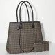 Sac cabas porté épaule Première Prince Beige, Le Jacquard Français