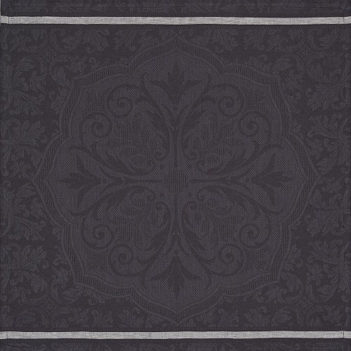 Serviettes de table design  pur lin Armoiries Jais, Le Jacquard Français