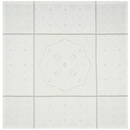 Petit Carré déco pur lin Armoiries Lys, Le Jacquard Français