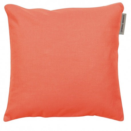 Housse de coussin unie Confettis Corail, Garnier-Thiébaut