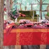 Coton enduit Mille Folk Cranberry laize 180cm, Garnier-Thiébaut