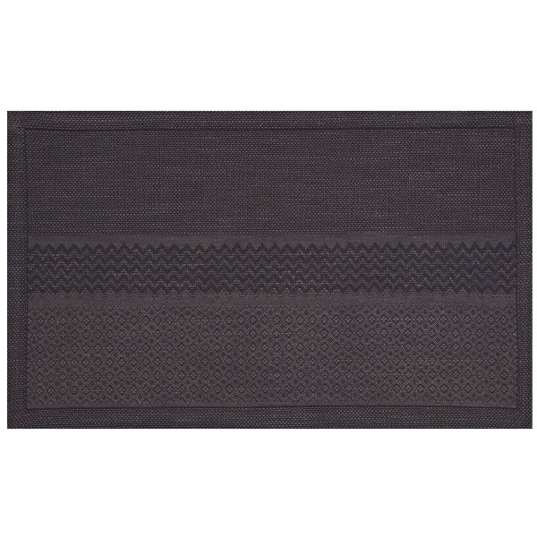 Serviettes ou sets de table Slow Life Carbone 50x30, Le Jacquard Français