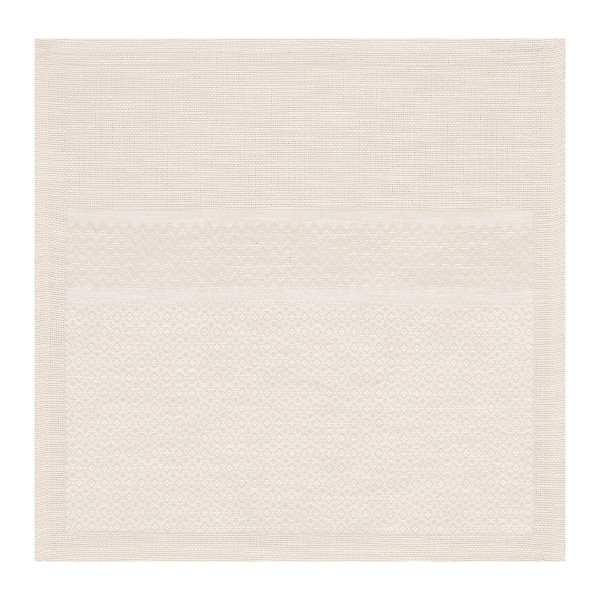 Serviettes de table Slow Life Sable 47x47, Le Jacquard Français