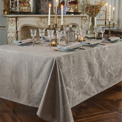 Nappe sur mesure Mille Isaphire Beige, laize 185cm, Garnier-Thiébaut