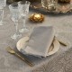 Nappe enduite sur mesure Mille Isaphire Beige, laize 180cm, Garnier-Thiébaut