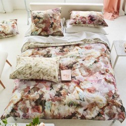 Fleurs de jour Travertine parure de lit percale de coton, Designers Guild